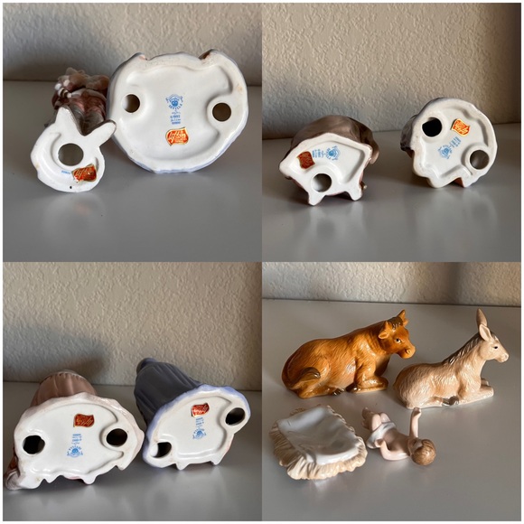 ▪️ Lefton 1992 Porcelain Nativity Scene – 10-Piece Vintage Christmas Set - Picture 12 of 16